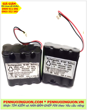 Pin máy điện tim RH210AA-081TC , HS111104-AMP Rechargeable NiMh Battery (2100mAh)